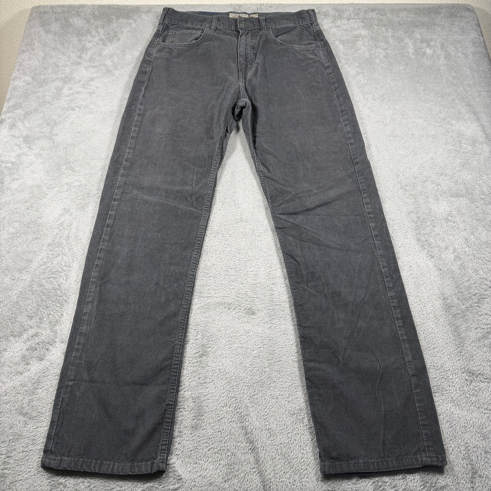 Patagonia Fit Cords Corduroy Pants Mens 32x34 Gray Regular Fit Org Cotton 55910
